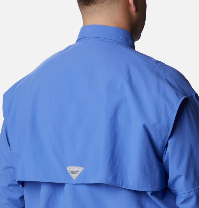 Thumbnail: Men’s PFG Bahama II Long Sleeve Shirt - Big, Color: Violet Sea, image 5