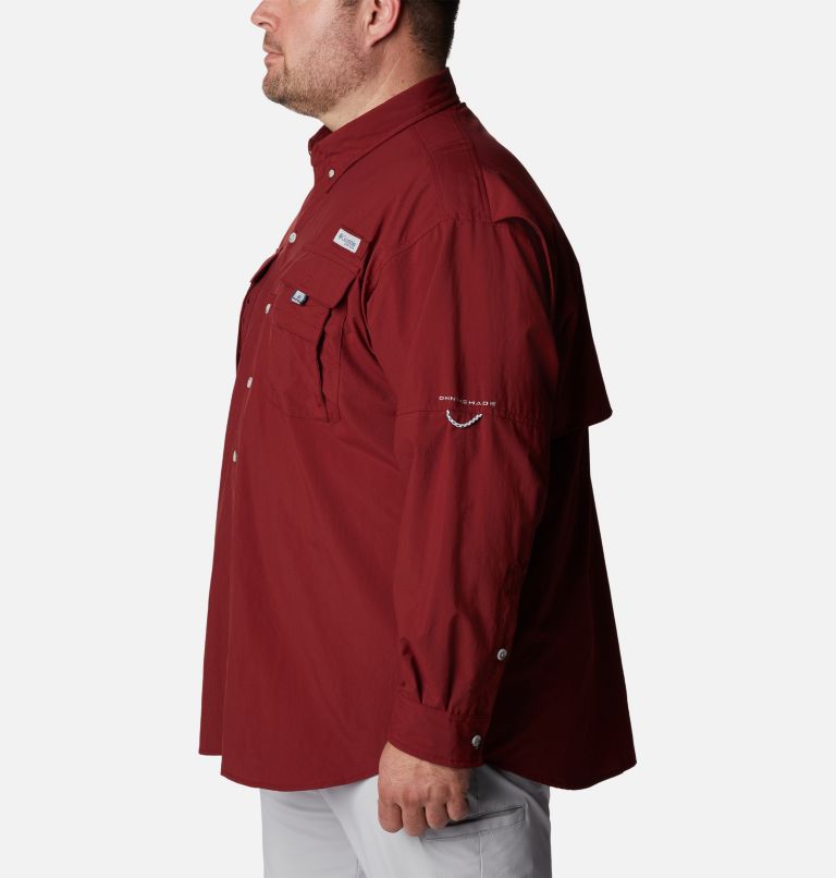 Men’s PFG Bahama II Long Sleeve Shirt - Big, Color: Red Jasper, image 3