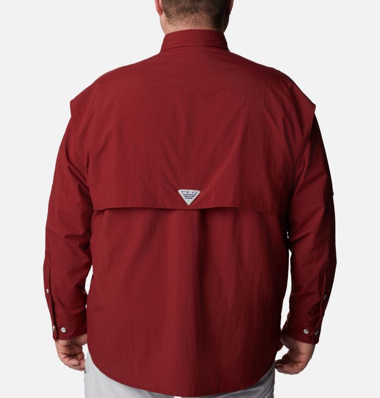 Thumbnail: Men’s PFG Bahama II Long Sleeve Shirt - Big, Color: Red Jasper, image 2