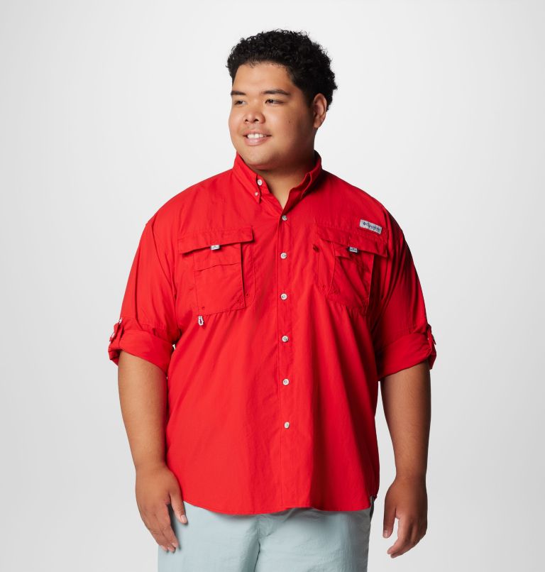 Men’s PFG Bahama II Long Sleeve Shirt - Big, Color: Red Spark, image 7