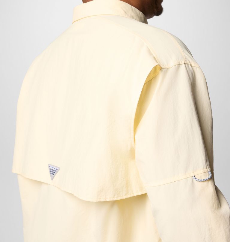 Men’s PFG Bahama II Long Sleeve Shirt - Big, Color: Lemon Wash, image 6
