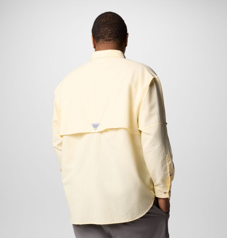 Men’s PFG Bahama II Long Sleeve Shirt - Big, Color: Lemon Wash, image 3