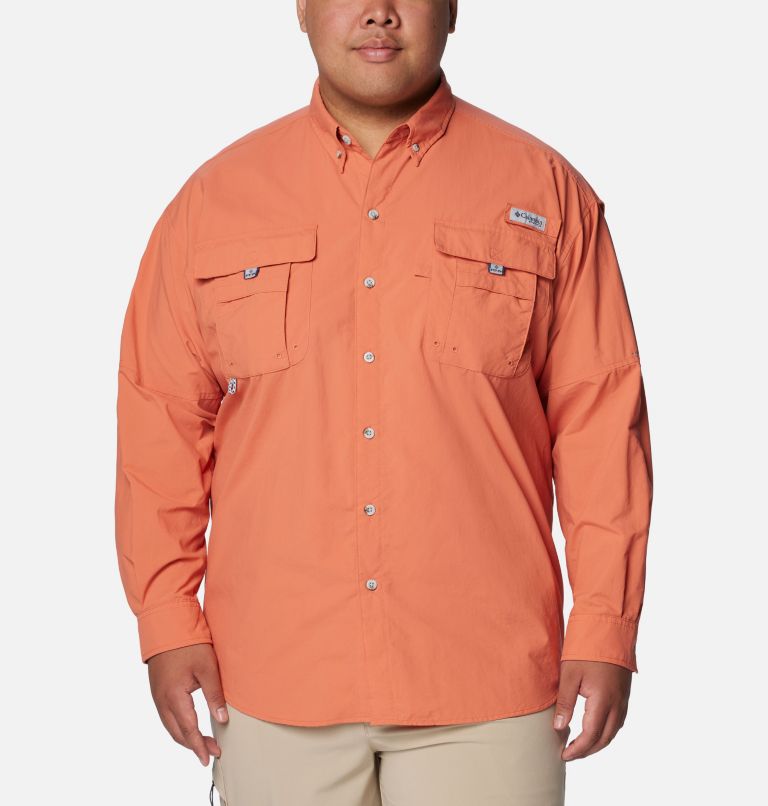 Men’s PFG Bahama II Long Sleeve Shirt - Big, Color: Faded Peach, image 1