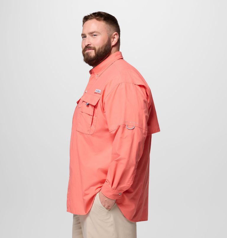 Men’s PFG Bahama II Long Sleeve Shirt - Big, Color: Melonade, image 4