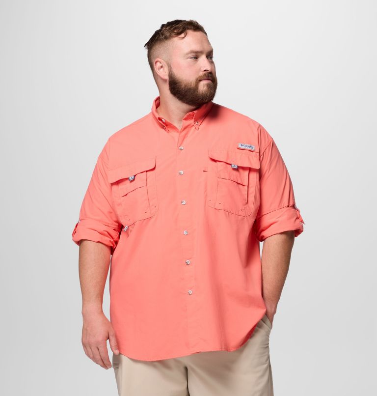 Men’s PFG Bahama II Long Sleeve Shirt - Big, Color: Melonade, image 5
