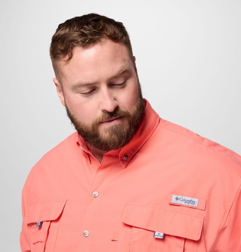 Men’s PFG Bahama II Long Sleeve Shirt - Big, Color: Melonade, image 7