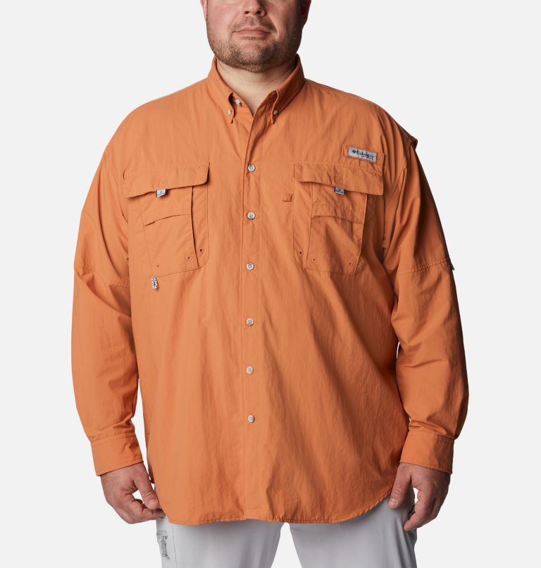 Men’s PFG Bahama II Long Sleeve Shirt - Big, Color: Island Orange, image 1