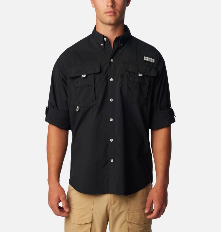 Thumbnail: Men’s PFG Bahama II Long Sleeve Shirt - Tall, Color: Black, image 6