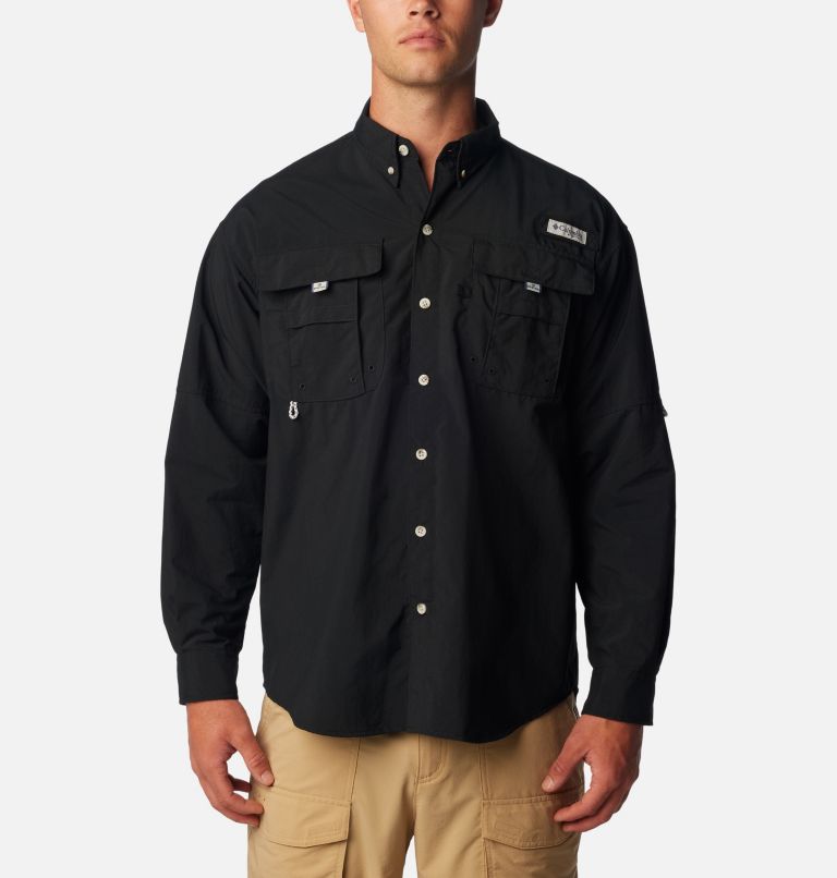 Men’s PFG Bahama II Long Sleeve Shirt - Tall, Color: Black, image 1