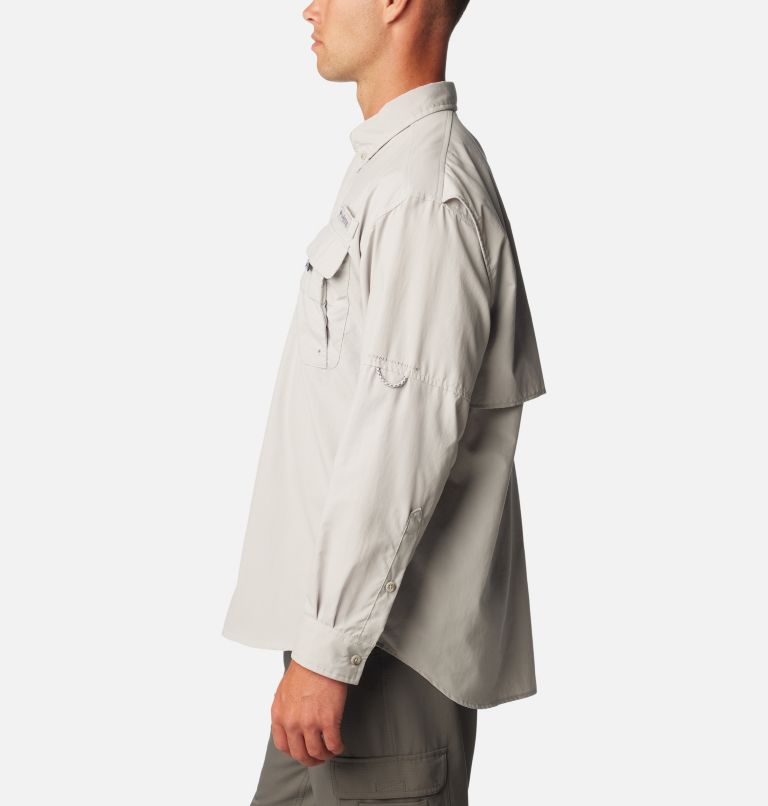 Thumbnail: Chemise à manches longues PFG Bahama II Homme - Grandes tailles, Color: Cool Grey, image 3