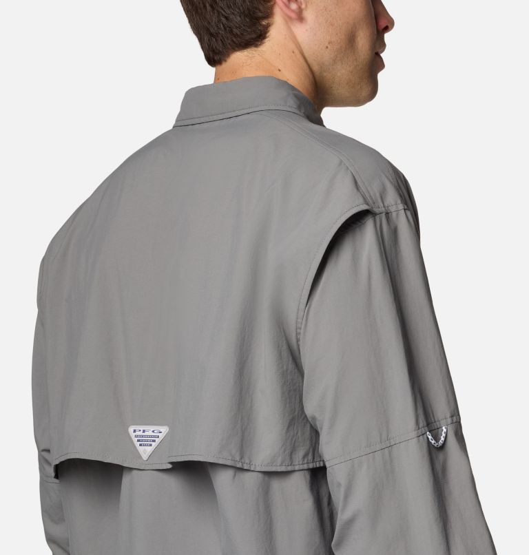 Men’s PFG Bahama II Long Sleeve Shirt - Tall, Color: City Grey, image 5