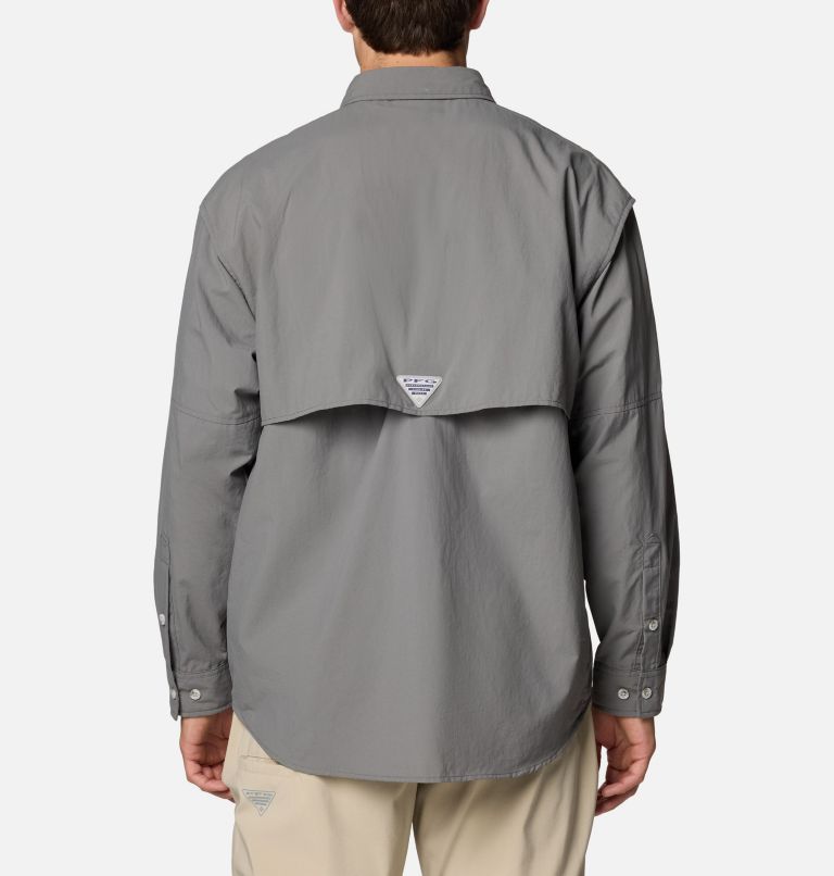 Men’s PFG Bahama II Long Sleeve Shirt - Tall, Color: City Grey, image 2