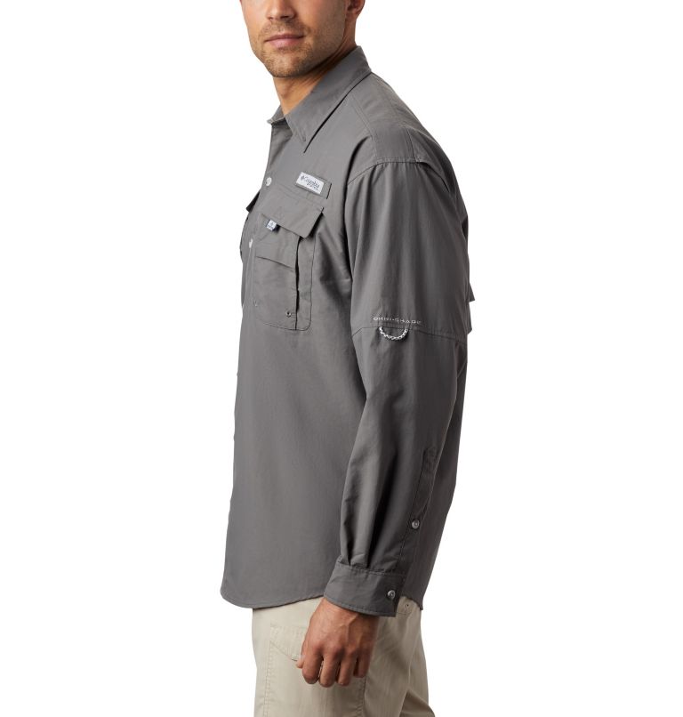 Columbia Men's PFG Bahama II Long Sleeve Fishing Shirt - UPF 30 Sun Protection, Tall 3X, Cypress
