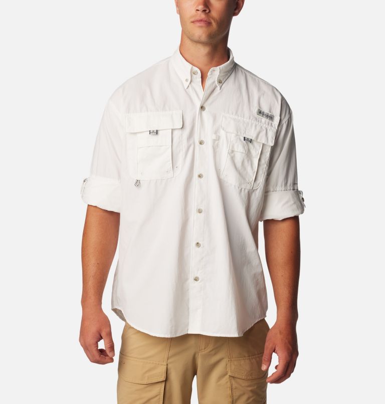 Thumbnail: Men’s PFG Bahama II Long Sleeve Shirt - Tall, Color: White, image 6