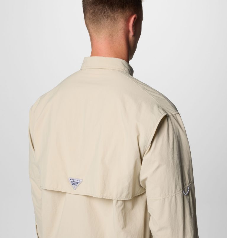 Men’s PFG Bahama II Long Sleeve Shirt - Tall, Color: Fossil, image 6