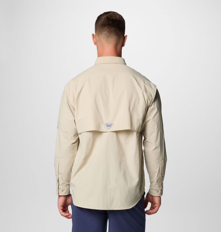 Men’s PFG Bahama II Long Sleeve Shirt - Tall, Color: Fossil, image 2