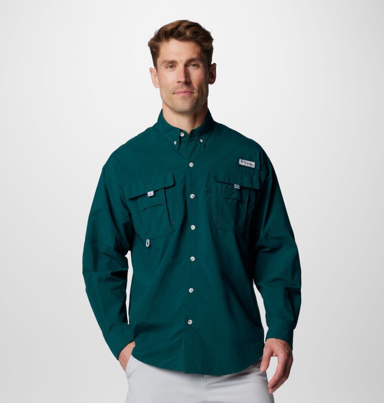 Men’s PFG Bahama II Long Sleeve Shirt - Tall, Color: Midnight Teal, image 1