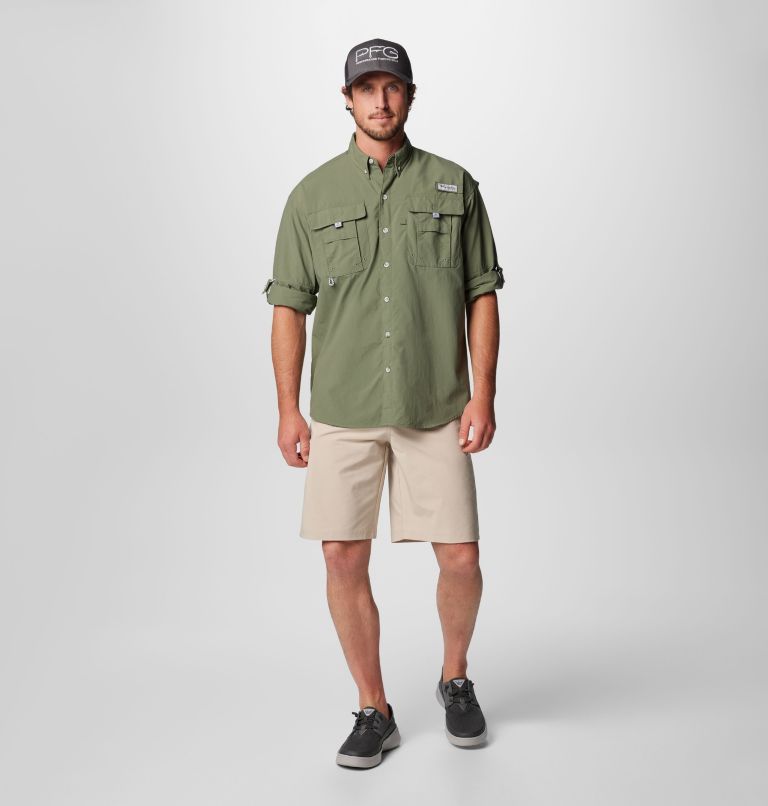 Men’s PFG Bahama II Long Sleeve Shirt - Tall, Color: Cypress, image 3