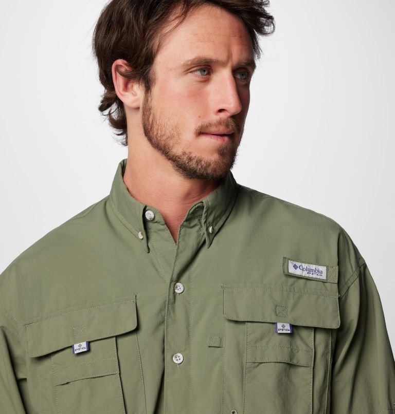 Men’s PFG Bahama II Long Sleeve Shirt - Tall, Color: Cypress, image 5