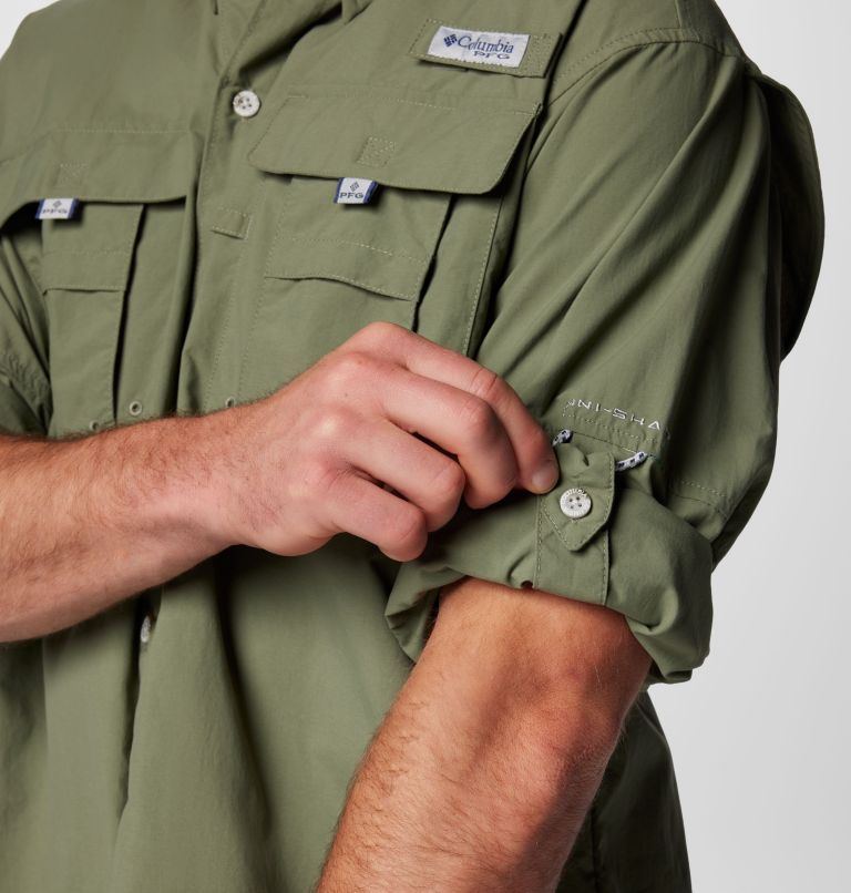 Men’s PFG Bahama II Long Sleeve Shirt - Tall, Color: Cypress, image 6
