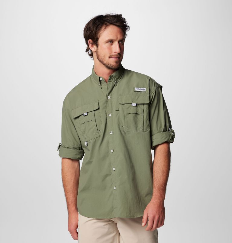 Men’s PFG Bahama II Long Sleeve Shirt - Tall, Color: Cypress, image 8
