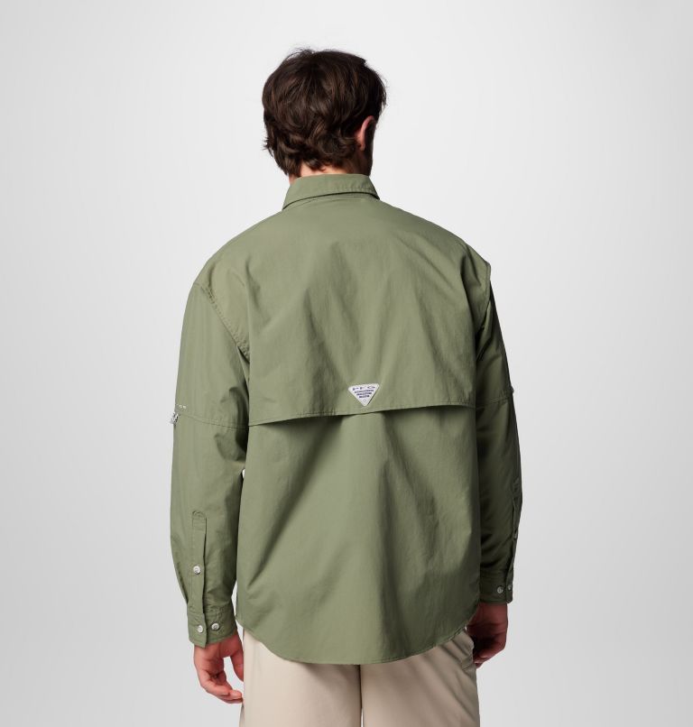 Men’s PFG Bahama II Long Sleeve Shirt - Tall, Color: Cypress, image 2