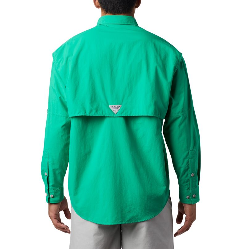 Men’s PFG Bahama II Long Sleeve Shirt - Tall, Color: Dark Lime, image 2