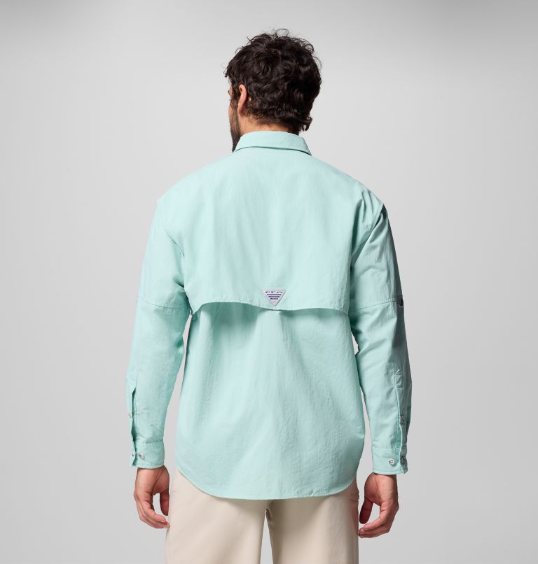 Men’s PFG Bahama II Long Sleeve Shirt - Tall, Color: Misty Jade, image 3