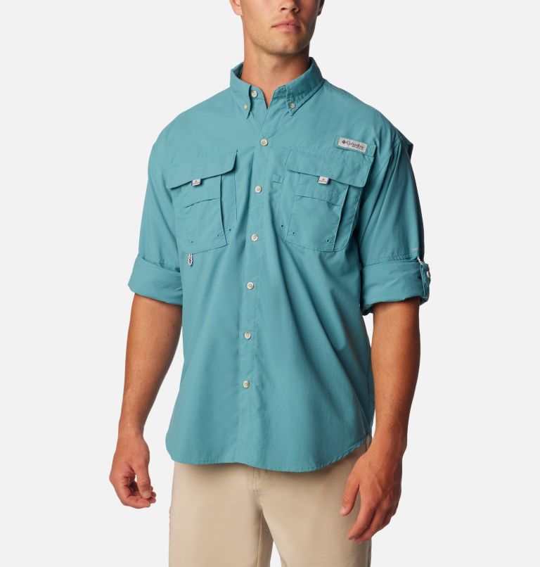 Men’s PFG Bahama II Long Sleeve Shirt - Tall, Color: Canyon Blue, image 6