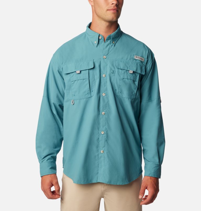 Columbia PFG Shirt Mens XLT Blue Vented Button Up Sportswear Outdoor  Fishing Sun