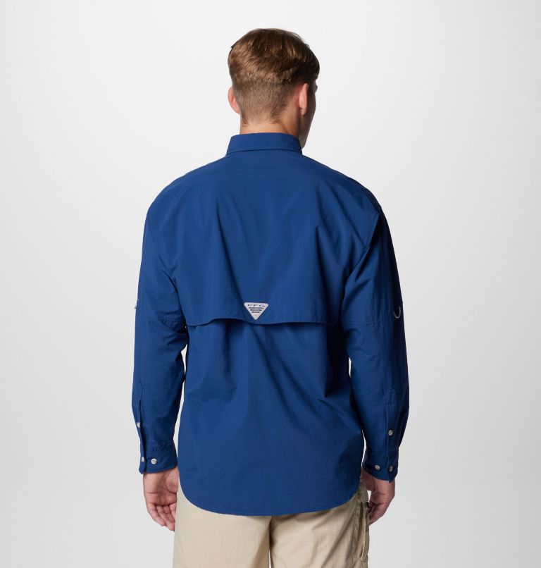 Men’s PFG Bahama II Long Sleeve Shirt - Tall, Color: Carbon, image 2