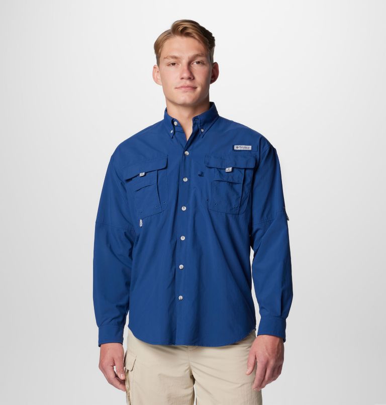Men’s PFG Bahama II Long Sleeve Shirt - Tall, Color: Carbon, image 1