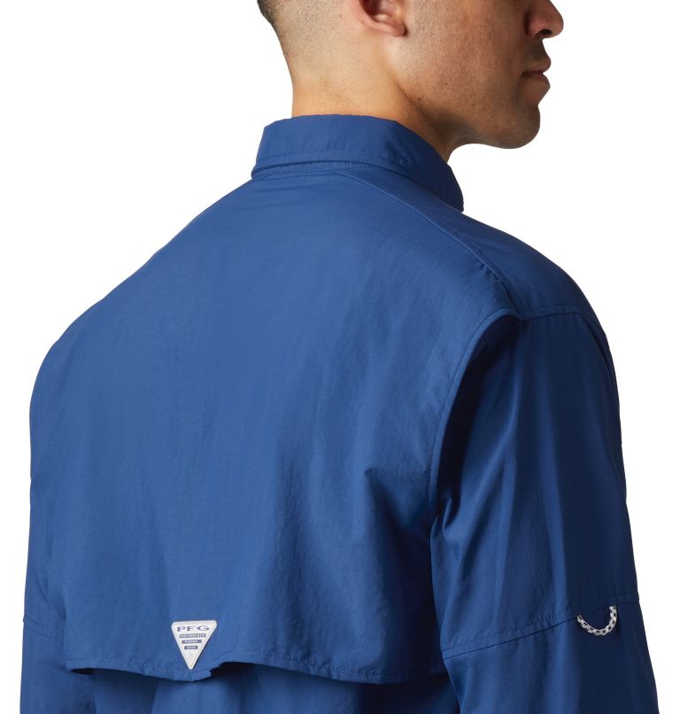Men’s PFG Bahama II Long Sleeve Shirt - Tall, Color: Carbon, image 3