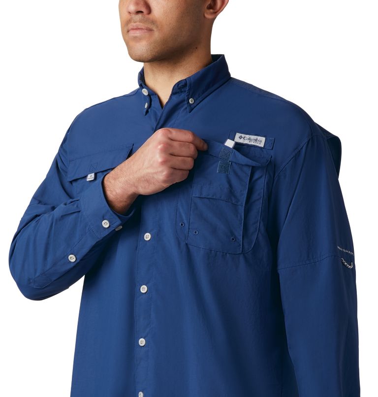 Men’s PFG Bahama II Long Sleeve Shirt - Tall, Color: Carbon, image 4