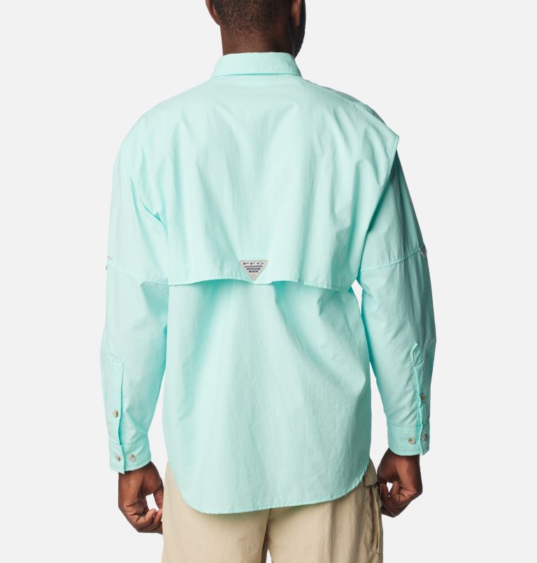 Thumbnail: Men’s PFG Bahama II Long Sleeve Shirt - Tall, Color: Gulf Stream, image 2