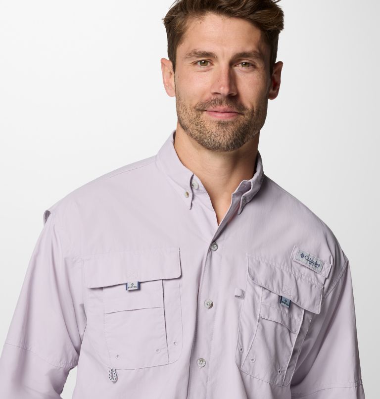 Men’s PFG Bahama II Long Sleeve Shirt - Tall, Color: Lavender Pearl, image 4