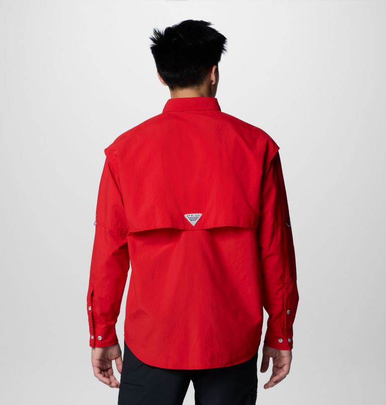Men’s PFG Bahama II Long Sleeve Shirt - Tall, Color: Red Spark, image 2