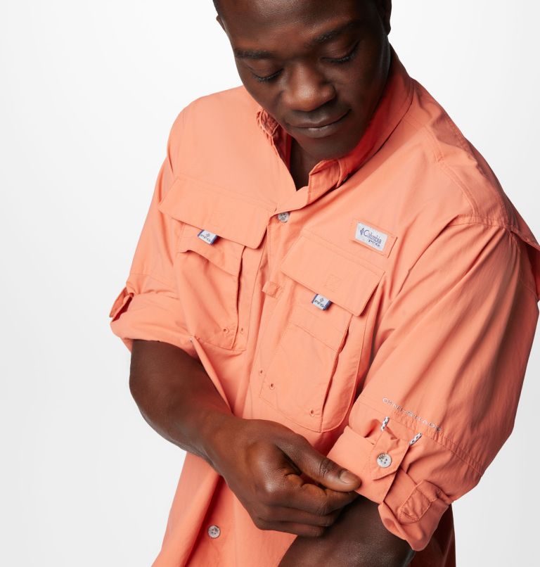 Men’s PFG Bahama II Long Sleeve Shirt - Tall, Color: Faded Peach, image 5
