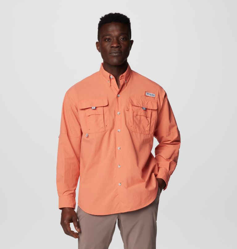 Men’s PFG Bahama II Long Sleeve Shirt - Tall, Color: Faded Peach, image 1