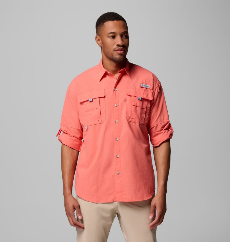 Men’s PFG Bahama II Long Sleeve Shirt - Tall, Color: Melonade, image 5