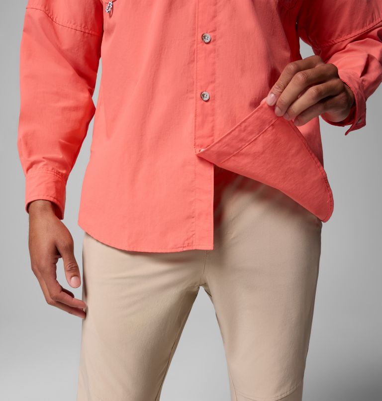 Men’s PFG Bahama II Long Sleeve Shirt - Tall, Color: Melonade, image 7