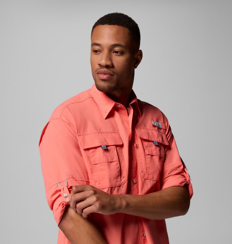 Men’s PFG Bahama II Long Sleeve Shirt - Tall, Color: Melonade, image 9