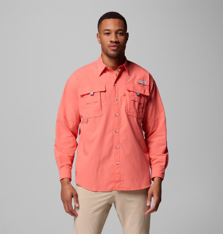 Men’s PFG Bahama II Long Sleeve Shirt - Tall, Color: Melonade, image 1