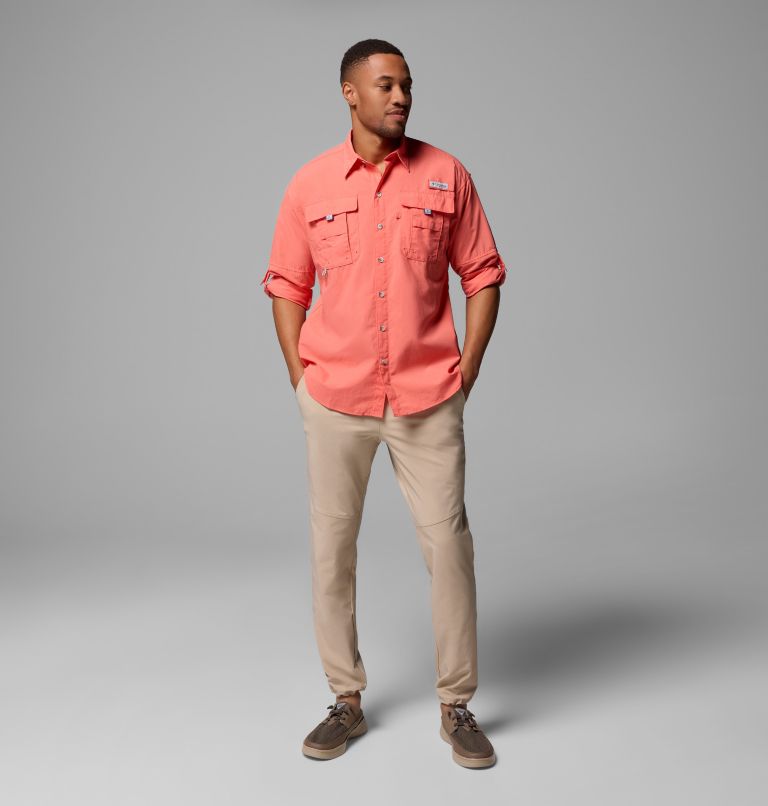 Men’s PFG Bahama II Long Sleeve Shirt - Tall, Color: Melonade, image 2
