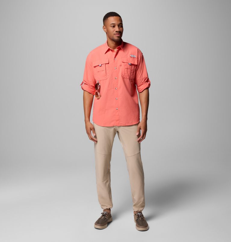 Men’s PFG Bahama II Long Sleeve Shirt - Tall, Color: Melonade, image 11