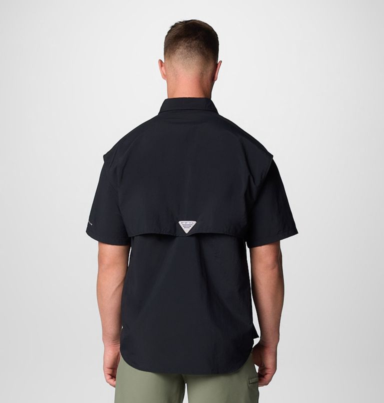 Men’s PFG Bahama II Short Sleeve Shirt, Color: Black, image 2