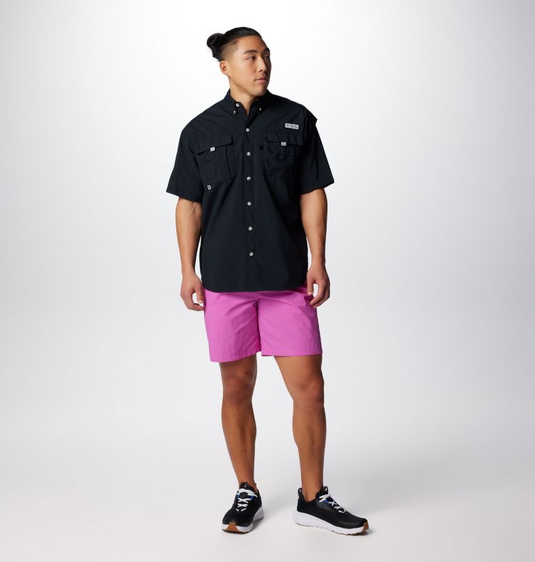 Men’s PFG Bahama II Short Sleeve Shirt, Color: Black, image 3