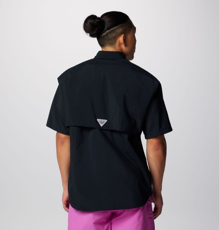 Thumbnail: Men’s PFG Bahama II Short Sleeve Shirt, Color: Black, image 2