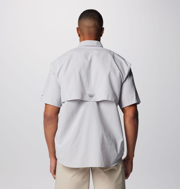 Columbia Men's Cool Grey Bahama Short-Sleeve Shirt