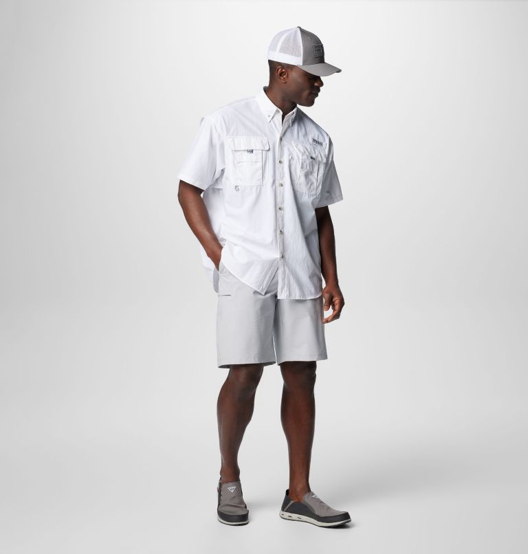 Thumbnail: Men’s PFG Bahama II Short Sleeve Shirt, Color: White, image 3